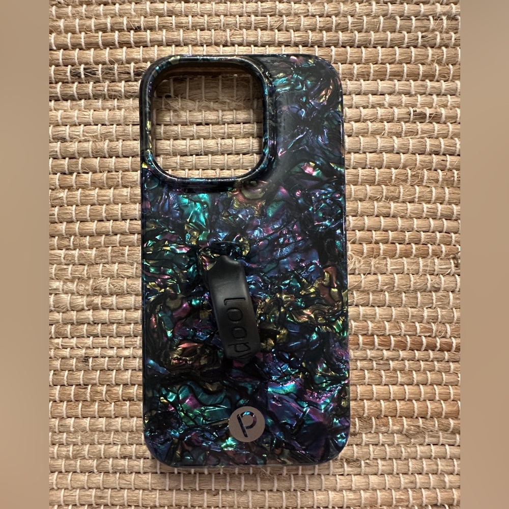Loopy Case Iridescent Black Phone Case